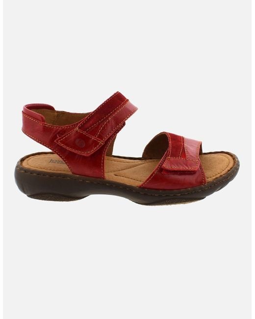 Josef Seibel Red Debra Sandals