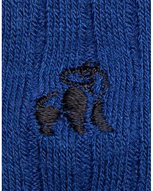 Swole Panda Blue Bamboo Socks Royal for men
