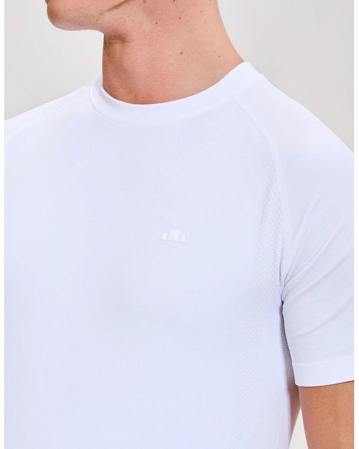 Ellesse White Drexani Ss Seamless Tee for men