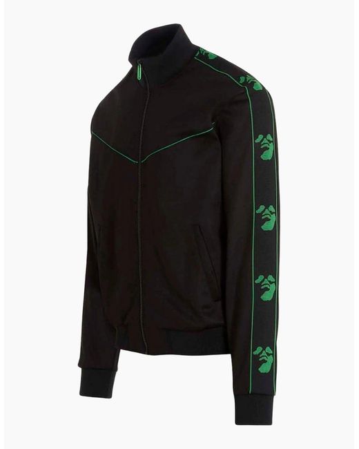 Off-White c/o Virgil Abloh Black Ow Face Band Slim Tracktop for men
