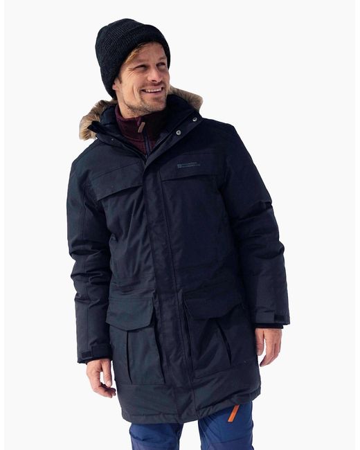 Mountain Warehouse Blue Antarctic Extreme Waterproof Down Jacket for men