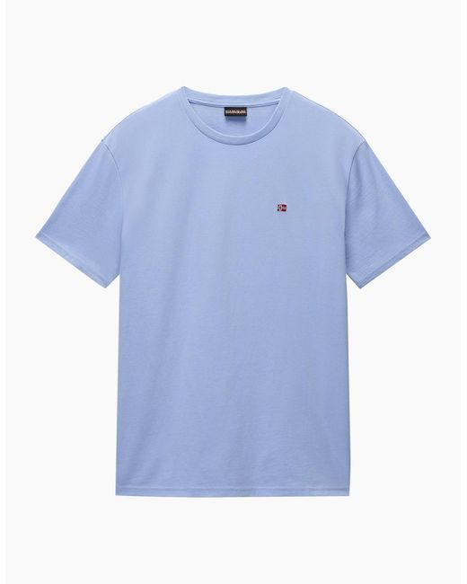 Napapijri Blue Salis Flag T-Shirt for men