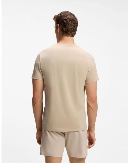 Boss Natural T-Shirt Rn 10249533 01 for men