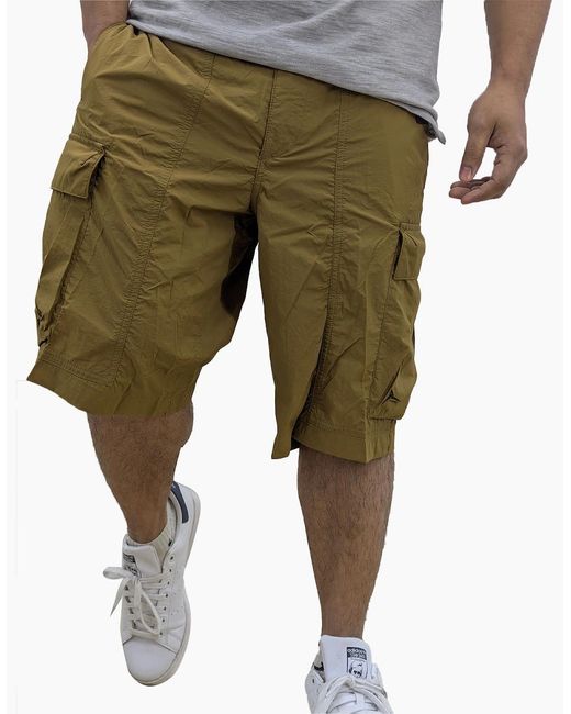 Timberland Green Cargo Shorts Elasticated Summer Casual Quick Dry Beach Shorts for men