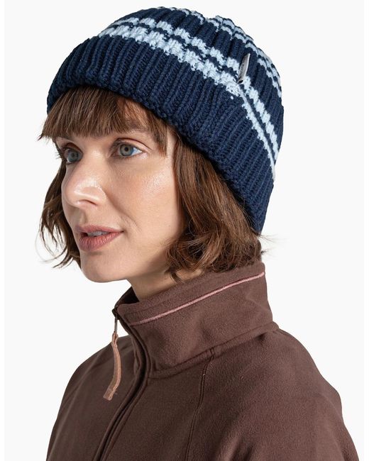 Craghoppers Blue Ladies National Trust Canina Striped Beanie