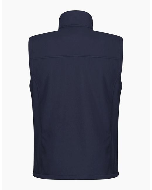 Regatta Blue Flux Softshell Bodywarmer Sleeveless Jacket (Water Repellent & Wind Resistant) for men
