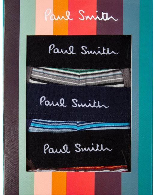 Paul Smith Blue 3 Pack Trunk Coloured for men