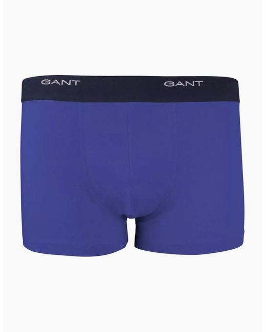 Gant Blue 3-Pack Core Logo Boxer Trunks for men