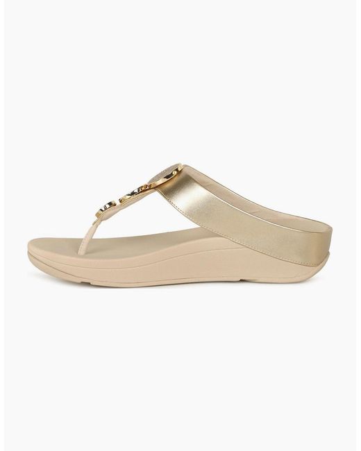 Fitflop White Halo Toe Post Sandals