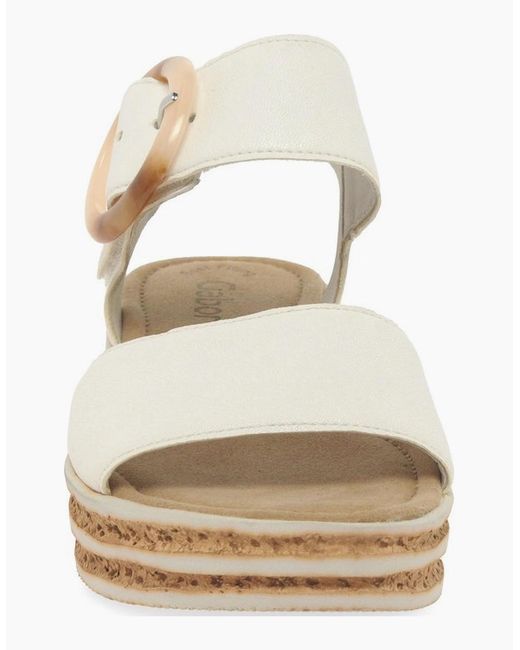 Gabor White Andre Sandals