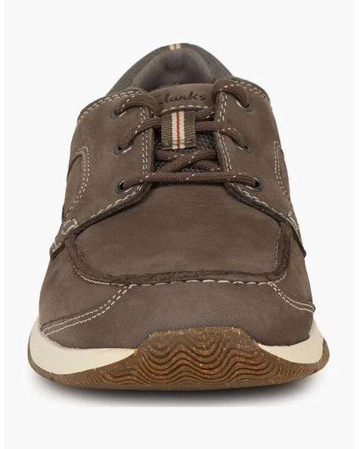 Clarks Brown Sailview Lace Shoes for men