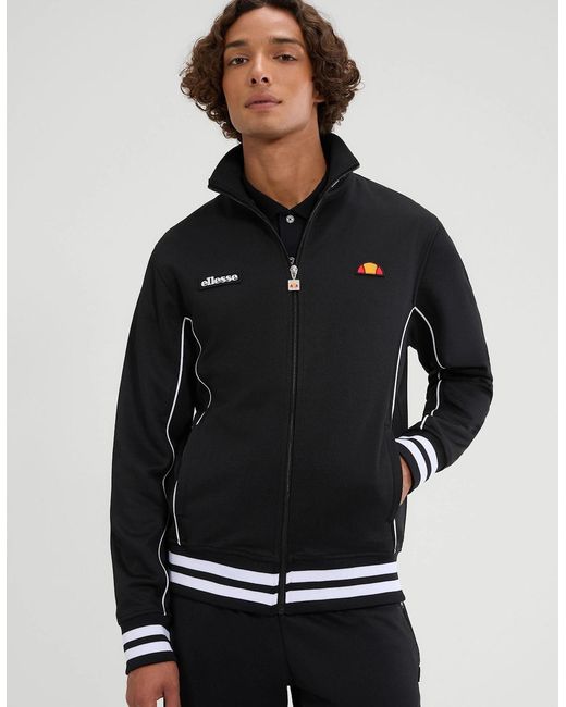 Ellesse Black Milan Track Jacket for men