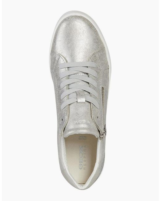 Geox White D Blomiee A Trainers