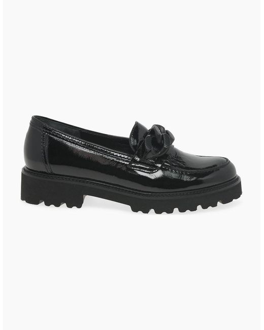 Gabor Black Squeeze Loafers