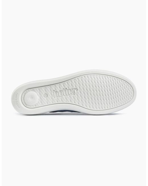Hotter Blue Molly Canvas Shoes