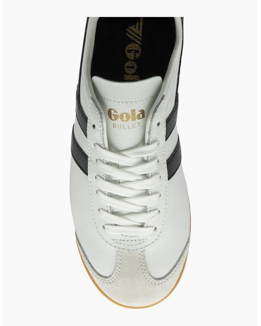 Gola White Bullet Leather Trainers