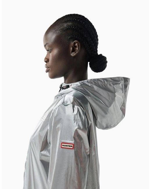 Hunter Blue Packable Adults Rain Jacket