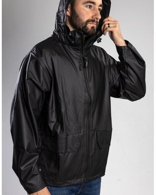 Helly Hansen Black Workwear Voss Adults Rain Jacket