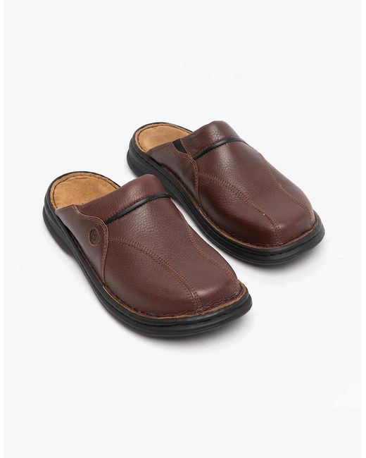Josef Seibel Brown Klaus Leather Mule Brasil for men