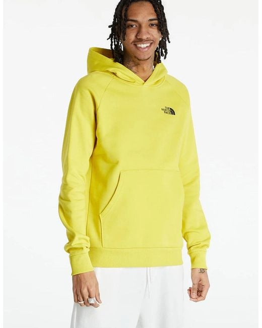 The North Face Yellow Raglan Box Hoodie for men