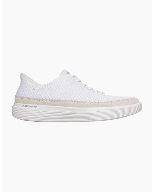 Skechers Go Walk White Skechers Gowalk Commuter Textile Standard Trainers