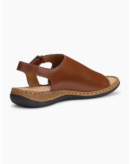 Hotter Brown Mena Wide Fit Mule Sandals