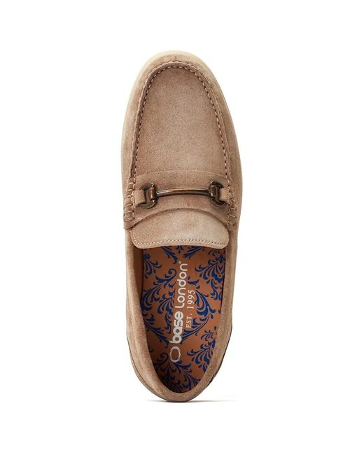 Base London White Snapper Loafers for men