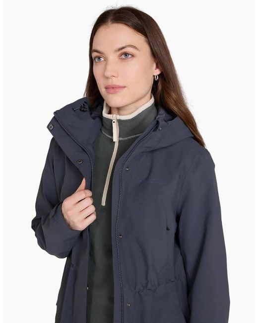 Mountain Warehouse Blue Ladies Harbour Waterproof Parka