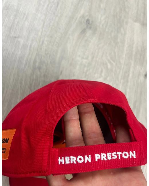 Heron Preston Red Baseball Cap