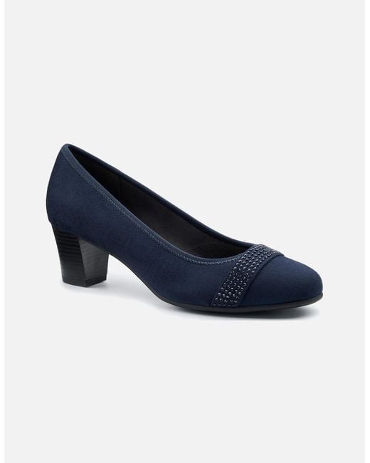 Hotter Blue Salsa Court Shoes