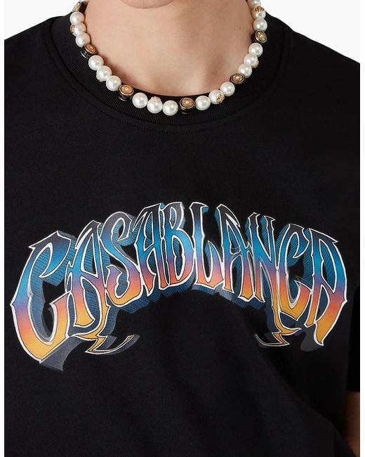 Casablanca Black Gradient Gothic Tee