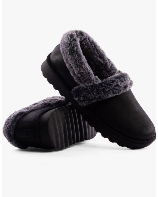 Skechers Black 169027/Blk Cozy Up Slippers