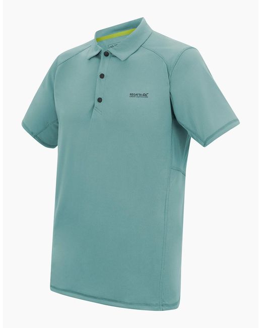 Regatta Blue Virda Logo Polo Shirt for men