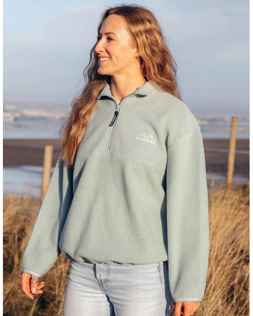 Bleubird Blue Nala Fleece Half Zip Fleece for men