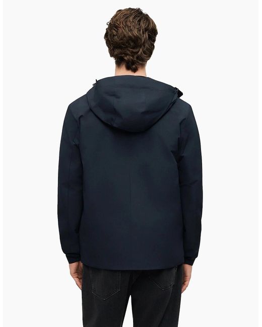 Lyle & Scott Blue Lyle & Scott Lightweight Hooded Jacket Dark for men
