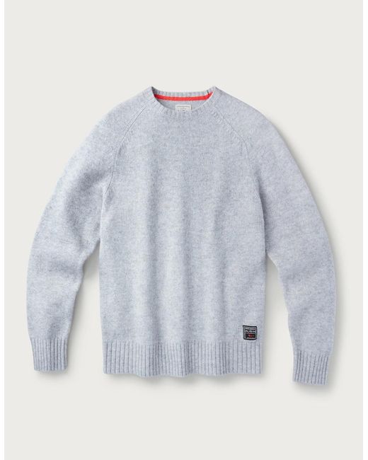 aubi Gray Prestwick Shetland Crew for men