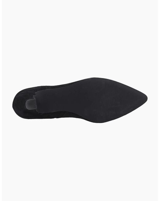 Hush Puppies Black Nahla Heel Leather Heeled Ankle Boots