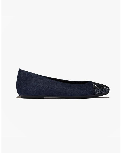 Fitflop Blue Delicato Crystal Mary Jane Dark Denim