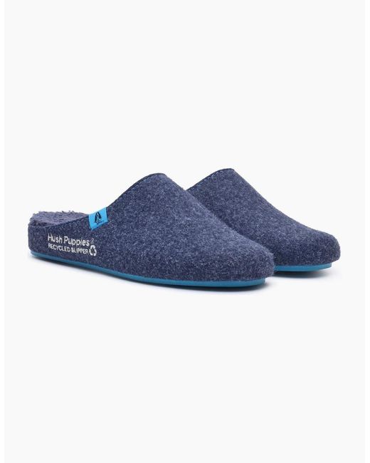 Hush Puppies Blue The Good Polyester Slippers for men