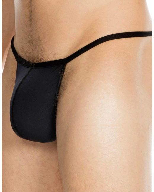 Hom Black Plume Ultra-Light G-String for men