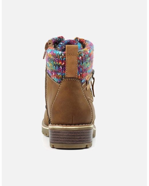 Lunar Brown Tabasco Ankle Boots