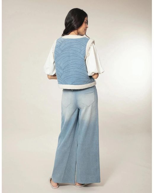 Nooki Design Blue Sommer Denim Gilet