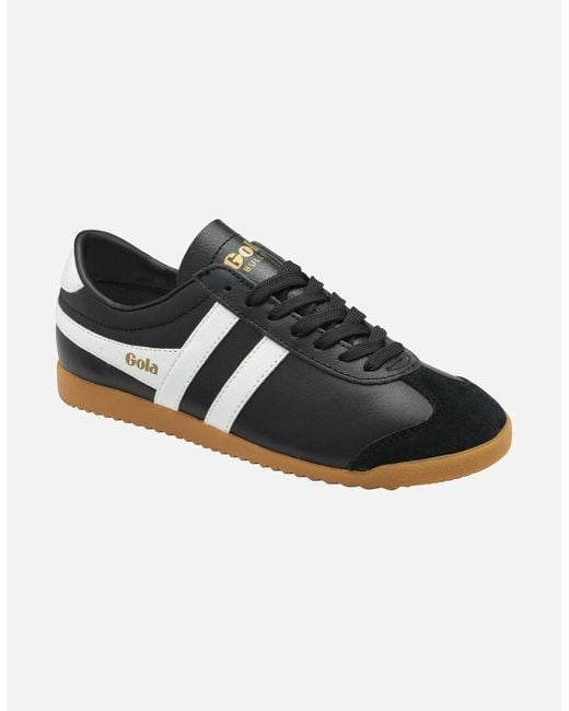 Gola Black Bullet Leather Trainers