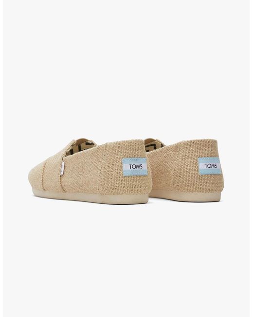 TOMS White Alpargata Canvas Espadrille Natural
