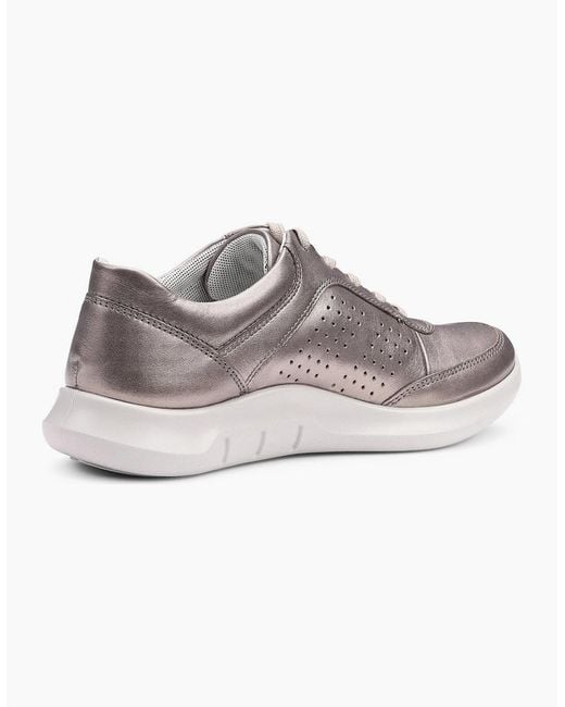 Hotter Gray Orion Wide Fit Trainers