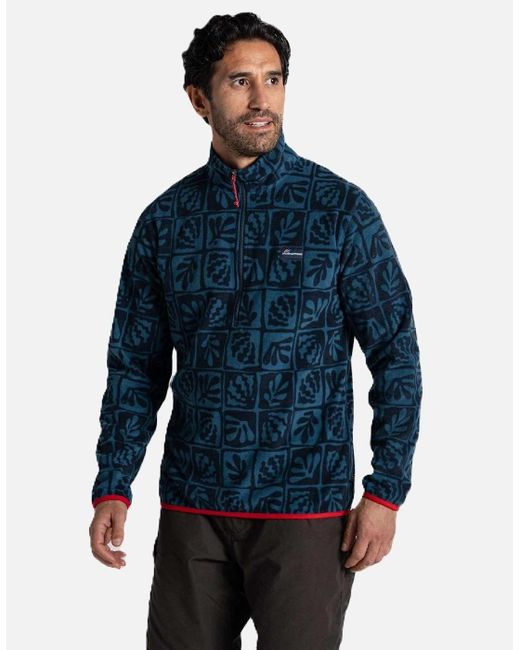 Craghoppers Blue Galdie Half Zip Fleece for men