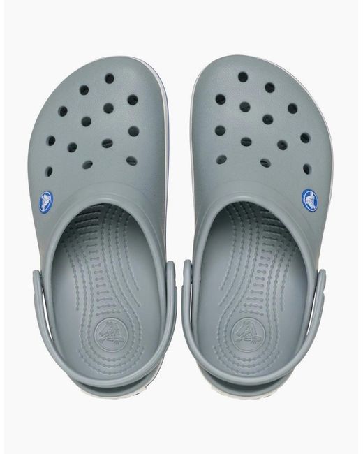 CROCSTM Blue Crocband Rubber Concrete Clogs for men