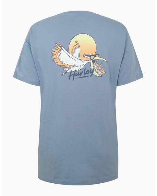 Hurley Blue Beer Run Ss T Sn99 for men
