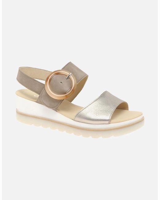 Gabor Multicolor Yeo Wedge Mid Heel Sandals