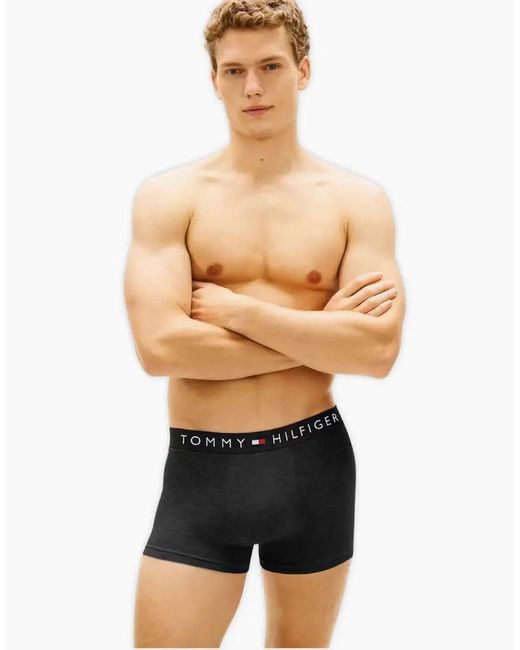 Tommy Hilfiger Blue 3-Pack Th Original Boxer Trunks, /Desert for men